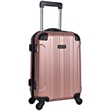 Kenneth Cole Reaction Out Of Bounds Luggage Collection Lightweight Durable Hardside 4-Wheel Spinner Travel Suitcase Bags, Rose Gold, OS