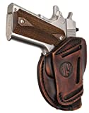 1791 GunLeather 3-Way 1911 Holster - Ambidextrous OWB CCW Holster - Right or Left Handed Leather Gun Holster - Fits All 1911 Models Sig, Colt, Kimber, Ruger, Browning, Taurus and Remmington (Vintage)