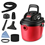 Shop-Vac 2.5 Gallon 2.5 Peak HP Wet/Dry Vacuum, Portable Compact Shop Vacuum with Collapsible Handle Wall Bracket & Multifunctional Attachments for Home, Jobsite. 2036000