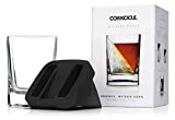Corkcicle Premium 9 oz Double Old Fashioned Whiskey Glass with Silicone Ice Mold, Perfect for Chilling Whiskey, Bourbon, Tequila, and Scotch