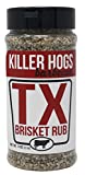 Killer Hogs BBQ TX Brisket Rub | Championship BBQ and Grill Seasoning for Texas Brisket | Great on Brisket, Ribs, Steaks, or Turkey | 16 Ounces by Volume (11oz by Net Weight)