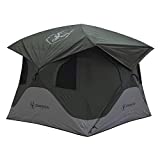 Gazelle Tents™, T3X Hub Tent, Easy 90 Second Set-Up, Waterproof, UV Resistant, Removable Floor, Ample Storage Options, 3-Person, Alpine Green, 68' x 76' x 82', GT301GR