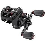 KastKing Brutus Baitcasting Fishing Reel, Graphite Frame, 7.2:1 Gear Ratio, 5+1 Shielded Stainless-Steel Ball Bearings,10 Button Magnetic Braking System, 17.6LB Carbon Fiber Drag, Aluminum Handle