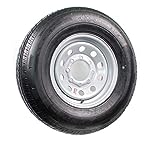 16 Inch 8 on 6.5 S Silver Mod Trailer Wheel 8 Lug with ST235/80R16 Radial Tire