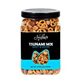 Sweet and Savory Pub Mix Nuts | 32 oz Reusable Container | Spicy, Sweet & Salty, Toffee, Honey Roasted Variety Snack Mix with Peanuts, Smoked Almonds, Pretzels – Tsunami Bar Mix for Parties, Tailgates, Football Snacks | Jaybee's
