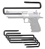 SnapSafe Handgun Hangers .440 Caliber, 75874, 4pk - Maximize Gun Safe Space with Easy Access Under Shelf Storage Gun Hangers - PVC Coated Steel Wire Pistol Holder Protect & Store 44 Caliber & Larger