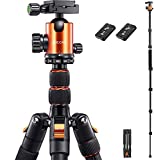 JOILCAN Tripod for Cameras, 81 Inches Tall Compact Camera Tripods & Monopods for DSLR Binoculars Laser Level Projector, Aluminum Heavy Duty Tripod Stand Compatible with Camera Canon Nikon Sony