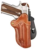 1791 GUNLEATHER 1911 Paddle Holster - OWB CCW Holster - Right Handed Leather Gun Holster for Belts - Fits 1911 Models with 4' and 5' Barrels (Optic Ready - Classic Brown)