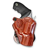 Premium Leather OWB Paddle Holster Fits Taurus 605 .357 SnubNose Revolver 2'', Brown Color, Right Hand Draw #5420#