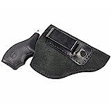 Relentless Tactical The Ultimate Suede Leather IWB Holster Made in USA - Right Handed - Fits Most J Frame Revolvers - Ruger LCR - Smith & Wesson Body Guard - Taurus & Most .38 Special Type Guns