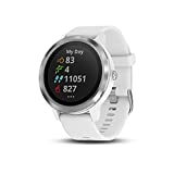 Garmin 010-01769-21 Vivoactive 3, GPS Smartwatch with Contactless Payments and Built-in Sports Apps, White/Silver