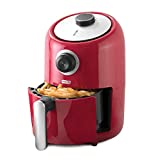 DASH Compact Air Fryer Oven Cooker with Temperature Control, Non-stick Fry Basket, Recipe Guide + Auto Shut off Feature, 2 Quart - Red