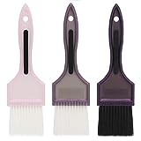 3 pcs Hair Dye Color Brush Set, Segbeauty Professional Salon Hair Balayage Coloring Tool, Variety Color Highlight Tint Brushes Combs Set with Soft Bristle Hair Painting Brushes