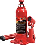 BIG RED T90403B Torin Hydraulic Welded Bottle Jack, 4 Ton (8,000 lb) Capacity, Red