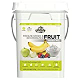 Augason Farms Dehydrated and Freeze-Dried Fruit Variety Pail, 25-Year Shelf Life, Emergency Food Supply, Camping Food