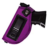 POYOLEE Gun Holster for Women Concealed Carry Holster for Pistols Universal IWB Holster Fits Glock 19 26 43 Springfield XD XDS Sig Sauer P238 P320 P365 Ruger LC9 & All Similar Handguns (Purple)