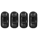 4-Pack Universal Magazine Holster Concealed Carry, IWB Handgun Mag Pouch, Single Double Stack Mags Holder Glock 17 19 26 43 Sig 1911 S&W M&P 9mm .40 .45 .380 Fits 7 10 15 Round Ammo Clips for Pistols