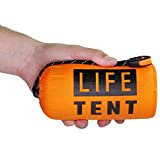 Go Time Gear Life Tent Emergency Survival Shelter – 2 Person Emergency Tent – Use As Survival Tent, Emergency Shelter, Tube Tent, Survival Tarp - Includes Survival Whistle & Paracord (Orange, 1pack)