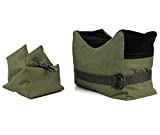 Outdoor Shooting Rest Bags - Twod Target Sports Shooting Bench Rest Front & Rear Support SandBag Stand Holders for Gun Rifle Shooting Hunting Photography - Unfilled-Army Green