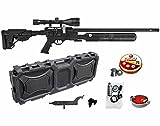 Hatsan Factor RC PCP .25 Caliber Air Rifle with Scope and Pack of 150x Pellets and Hard Case Bundle