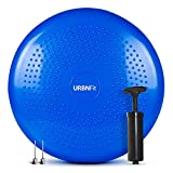 URBNFit Wobble Cushion - Balance Disc for Core Stability, Strengthening, Physical Therapy Exercise, Office Chair or Kids Classroom - Sensory Wiggle Seat Pad w/Air Pump - Blue
