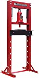 BIG RED ATY20011R Torin Steel H-Frame Hydraulic Garage/Shop Floor Press with Stamping Plates, 20 Ton (40,000 lb) Capacity, Red