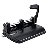OIC® Heavy-Duty 3-Hole Lever Punch, Black