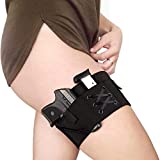 Moetron Thigh Holster for Women, Concealed Carry Gun Holster for Pistols , Adjustable Tactical Sexy Lady Leg Pistol Holster , Fit for PT-22. 22 CaliberTCP. 380 Revolver Bag - Black