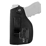 Depring Concealed Carry Holster Carry Inside or Outside The Waistband Universal Fits Handgun with Laser or Light Attachment