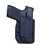 M&P Shield 9mm Holster OWB Kydex Holster for Smith & Wesson M&P Shield M2.0 9mm/.40 S&W 3.1' Barrel with Integrated Crimson Trace Laser Pistol Case - Outside Waistband Carry 1.5-2 Inch Belt Clip