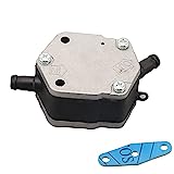 Fuel Pump Assy for Yamaha Outboard 115HP 130HP 150HP 175HP 200HP 225HP 250HP 300HP 2-stroke Boat Motor Engine Replace Sierra 18-7349 6E5-24410-03-00 6E5244100300, Silver, 3.74x2.99x1.73 Inch