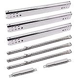 Grill Replacement Parts for Charbroil 3 Burner 463343015, 463335115, 2 Burner 463642116, 463642015 Models. Stainless Steel Grill Burners, Heat Plate Shields and Crossover Tubes