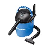 Vacmaster, VP205, 2.5 Gallon 2 Peak HP Portable Wet/Dry Shop Vacuum, Blue