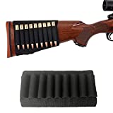ACEXIER Tactical 9 Rounds Shells Holder Cartridges Ammo Carrier Bullet Pouch for MP 512-36 Elastic Butt Stock Hunting Rifle Accessories