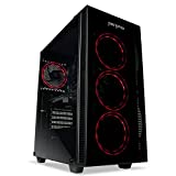 Periphio Gaming Desktop Computer Tower PC, Intel Quad Core i5 3.1GHz, 8GB RAM, 128GB SSD + 1TB 7200 RPM HDD, Windows 10, GeForce GTX 1650 4GB Overclocked Edition Graphics Card RGB HDMI Wi-Fi (Renewed)