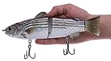 10' RF Glider Glide Bait Bass Musky Striper Fishing Lure Big Multi Jointed Shad Trout Kits Slow Sinking (Striper Sink)