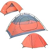 DESERT & FOX Lightweight 2 Person Tent with Footprint, Waterproof Backpacking Tents 3 Season Easy Setup Tent for Outdoor Hiking, Camping