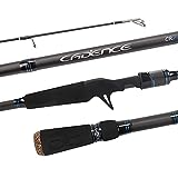Cadence CR7B Baitcasting Rods Fast Action Fishing Rods Super Lightweight Sensitive Portable Casting Rods 40 Ton Carbon Fuji Reel Seat Stainless Steel Guides with SiC Inserts Baitcast Rods(CR7-701B-MF)