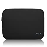 Arvok 13-14 Inch Laptop Sleeve Multi-Color & Size Choices Case/Water-Resistant Neoprene Notebook Computer Pocket Tablet Briefcase Carrying Bag/Pouch Skin Cover for HP/Dell/Lenovo/Asus/Acer, Black