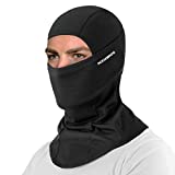 ROCKBROS Cold Weather Balaclava Ski Mask for Men Windproof Thermal Winter Scarf Mask Women Neck Warmer Hood for Cycling Motorcycle Running Skiing Snowboarding Black