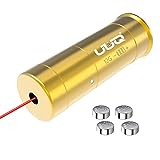 UUQ 12 Ga Bore Sight Red Dot Laser Boresighter 12 Gauge Bore sighter for Shotgun Rifle with 4 Batteries