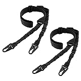 BOOSTEADY 2 Point Rifle Sling, Adjustable Strap Multi Use Gun Sling for Outdoor Sports, Hunting - Bundle Pack of 2 Updated Version