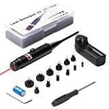 Vucvy Red Laser Boresighter Kit Bore Sight Kits for .177 .22 to 12GA Caliber Rifle (Red with Charger)