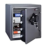 SentrySafe Fireproof and Waterproof Steel Home Safe with Digital Keypad Lock, Secure Documents and Valuables, Safe with Interior Lighting, 1.23 Cubic Feet, 17.8 x 16.3 x 19.3 Inches, SFW123GDC