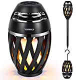 Outdoor Bluetooth Speaker, Yormax Flame Lantern Speakers TWS Allow to Sync Two, Gifts for Men Women, Stereo Speakers for Camping/Garden/Patio Decor, Gadgets for Him Her Dads Mom Wife Husband 1 Pack