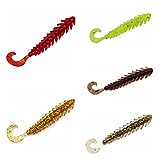 60pcs Soft Plastic Crawfish Bait Fishing Lure for Crappie, Bass, Bluegill, White Perch, Sunfish, Speckled Trout All Panfish Softlure Artificial Crayfish Lures Bait Slow Sinking (5cm/0.6g - 60pcs)