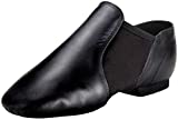 Linodes (Tent Leather Upper Jazz Shoe Slip-on for Women and Men's Dance Shoes Black 10M