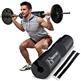 Barbell Pad Squat Pad for Lunges and Squats - Hip Thrust Pad for Standard and Olympic Bars - Provides Cushion to Neck and Shoulders While Training
