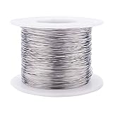 BENECREAT 28 Gauge 984FT 304 Stainless Steel Binding Wire for Jewelry Making, Strapping, Sculpture Frame, Cleaning Brushes Making and Other Crafts Project