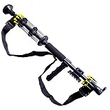 18' .40 Caliber Tactical Blowgun with 10 Spear Darts, 8 Spike Darts, Sling, Tactical Mount, Pistol Grip and Peep Site (Black)